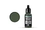 A 17ml bottle of Vallejo Surface Primer in NATO Green, featuring a black dropper cap and a label with product details.