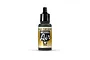 A 17ml bottle of Vallejo Model Air Olive Green acrylic airbrush paint, featuring a black dropper cap and a label with the Model Air logo.