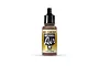 A 17ml bottle of Vallejo Model Air Rust acrylic paint with a black dropper cap, centered against a plain white background.