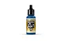 A 17ml bottle of Vallejo Model Air French Blue acrylic airbrush paint, featuring a black dropper cap and a label with the Model Air logo.