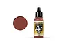 Vallejo Model Air Brown RLM26 acrylic airbrush paint in a 17ml dropper bottle with a color swatch circle to the left.