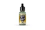 A 17ml bottle of Vallejo Model Air IDF Green acrylic airbrush paint, featuring a black dropper cap and a label with Model Air branding.