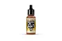 A 17ml bottle of Vallejo Model Air Light Rust acrylic paint with a black dropper cap, centered against a plain white background.