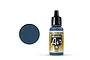 A 17ml bottle of Vallejo Model Air Dark Blue RLM24 acrylic airbrush paint with a black dropper cap and a circular color swatch to the left.