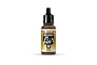 A 17ml bottle of Vallejo Model Air German Red Brown acrylic paint with a black dropper cap, centered against a plain white background.