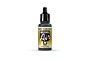 A 17ml bottle of Vallejo Model Air USN Sea Blue acrylic airbrush paint, featuring a black dropper cap and a yellow and black label.