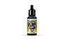 A 17ml bottle of Vallejo Model Air Glossy Sea Blue acrylic paint, featuring a black dropper cap and a label with the Model Air logo.