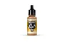 A 17ml bottle of Vallejo Model Air USAF Tan acrylic airbrush paint with a black dropper cap against a white background.