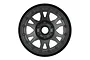 A single Pro-Line 2.2 inch black Impulse beadlock rim for RC rock crawlers, viewed from the front against a white background.