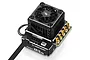 Hobbywing XERUN XR10 PRO G2S brushless electronic speed controller with cooling fan and gold-plated connectors on a white background.