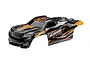 Traxxas Sledge Orange & Black Painted Body Shell w/ Decals 9511T