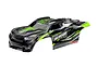 Traxxas Sledge Green & Black Painted Body Shell w/ Decals 9511G