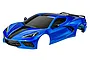 Traxxas Corvette Stingray ProGraphix Blue Painted Body Shell w/ Accessories 9311X