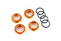 Traxxas Orange Aluminium Spring Retainer 4Pcs 8968A