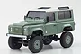 Kyosho Mini-Z Land Rover Defender 90 Heritage RC Rock Crawler Electric 4WD RTR - Grasmere Green/Alaska White 32527GR
