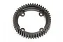 A black metal 48T heavy duty differential gear for HPI Baja RC vehicles, shown from a top-down angle against a white background.