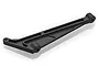 A black plastic rear chassis brace for an HSP 1/8 scale RC car, shown from an angled perspective against a white background.