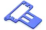 HSP Dark Blue Aluminium Servo Mount 99019