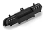 A black plastic rear bumper spare part for an HSP RC vehicle, shown from an angled perspective against a white background.