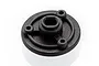 A black plastic HSP main gear mount spare part for RC vehicles, featuring a circular design with three mounting holes and a central shaft opening.