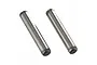 Two small silver metal cylindrical axle pins for RC vehicles, shown against a white background.