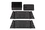 Element RC Enduro floor boards and receiver box set including two black plastic floor boards, a receiver box base, and a lid.