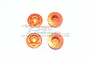 GPM Orange Aluminium 17mm Flanged Serrated Wheel Nuts 4Pcs MAK005-OR