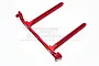 GPM Red Aluminium Rear Body Post Mount TEL201R-R