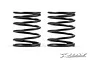 Two black XRAY progressive shock springs standing side-by-side against a white background.