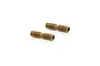 Two XRAY Hudy spring steel fine thread camber screws, 4x14mm, shown on a white background.