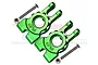 GPM Green Aluminium Rear Hubs 2Pcs SLE022-G