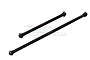 Two black GPM Racing carbon steel centre driveshafts for RC cars, shown against a white background with a faint watermark.