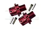 GPM Red Aluminium +13mm Wheel Hex Adapters 2Pcs SLE010/+13MM-R