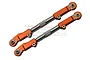 GPM Orange Aluminium & Stainless Steel Front Upper Arm Tie Rods 2Pcs SLE057S-OR