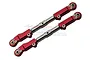 GPM Red Aluminium & Stainless Steel Front Upper Arm Tie Rods 2Pcs SLE057S-R