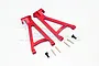 GPM Red Aluminium Rear Lower Suspension Arms 2Pcs ERV056-R