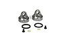 Two grey aluminium TLR bleeder shock caps with O-rings, small screws, and washers on a white background.
