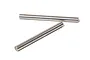 Two HPI Racing 4x46mm metal shafts for RC vehicles, shown against a plain white background.