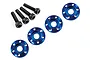 LaTrax Blue Aluminium 12mm Wheel Nut Washers 4Pcs 7668
