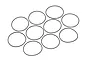 XRAY 24x0.7mm Silicone O-Ring 10Pcs 971240
