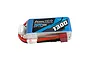 Gens Ace 11.1V 1300mAh 45C LiPo battery pack with a blue label, red and black wires, and a Deans-style connector.