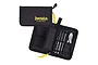 Iwata Professional Maintenance Tool Kit in a black zippered case with yellow accents, featuring various precision airbrush tools.