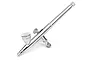 A Sparmax SP-020 dual action gravity fed airbrush in chrome finish, shown on a white background.