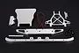 Rovan Silver Aluminium Front Bumper w/ Light Kit 871433