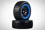 Rovan 4.7/5.5" V5 Dirt Buster Nail Tyres on Blue Rims - Beadlocked Wheels 2Pcs 9704714
