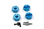 Yeah Racing 1/10 Blue Aluminium 12mm Wheel Hexes 4Pcs WA-032BU