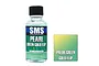 A 30ml bottle of SMS Pearl Green Gold Flip acrylic lacquer paint next to a color swatch showing a green to gold gradient.
