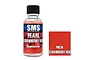 A 30ml bottle of SMS Pearl Strawberry Red acrylic lacquer paint next to a red color swatch labeled PRL14.