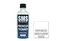 A 100ml bottle of SMS Premium Thinner for acrylic lacquer paints, featuring a clear bottle with a black cap and blue and white label.