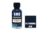 A 30ml bottle of Scale Modellers Supply Premium Insignia Blue acrylic lacquer paint with a black cap, next to a dark blue color swatch labeled PL71.